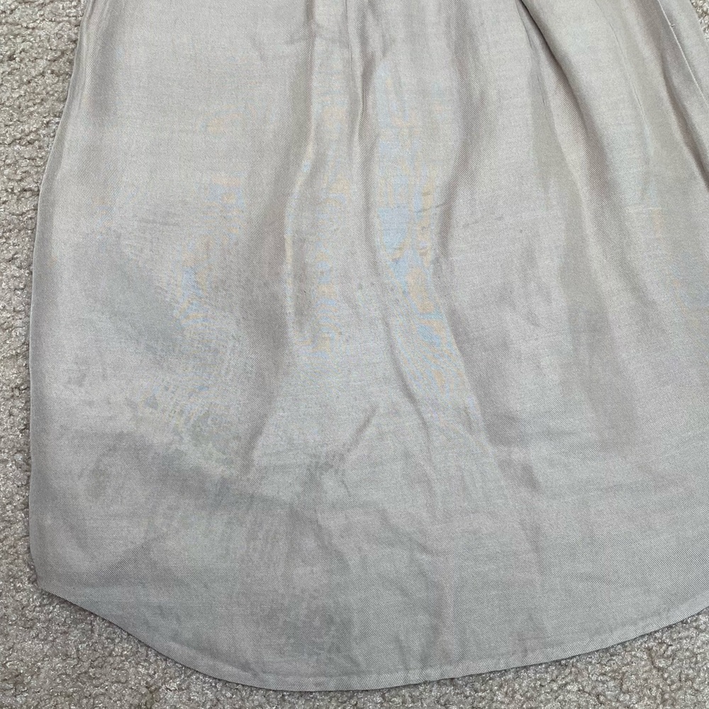 3.1 Phillip Lim Tan Sleeveless Linen Belted Twill Shirt Dress - Size 2 - Picture 9 of 11